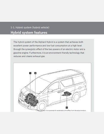 toyota alphard 2012-2013 owners manual in english